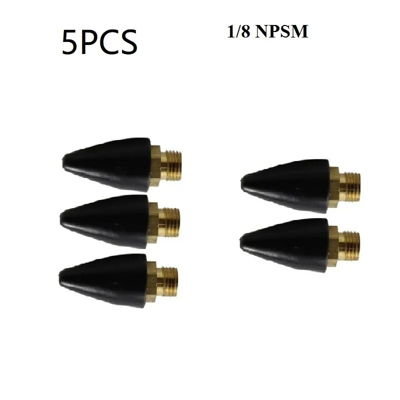 

Rubber Tip Air Nozzle 5pcs W Zinc Alloy Screw Blow Gun Kits Part Set Replacement Tip High Quality Accessories Parts 1/8In NPSM