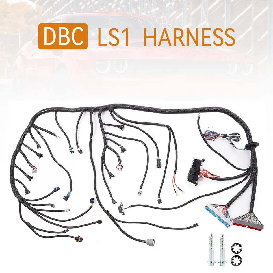 4L60E DBC LS Standalone Engine Wiring Harness 8pcs EV1 to EV6 Adapter fuel injector wiring harness For 1997-2006 GM LS1 Vortec Swap Engine 4.8 5.3 6.0L
