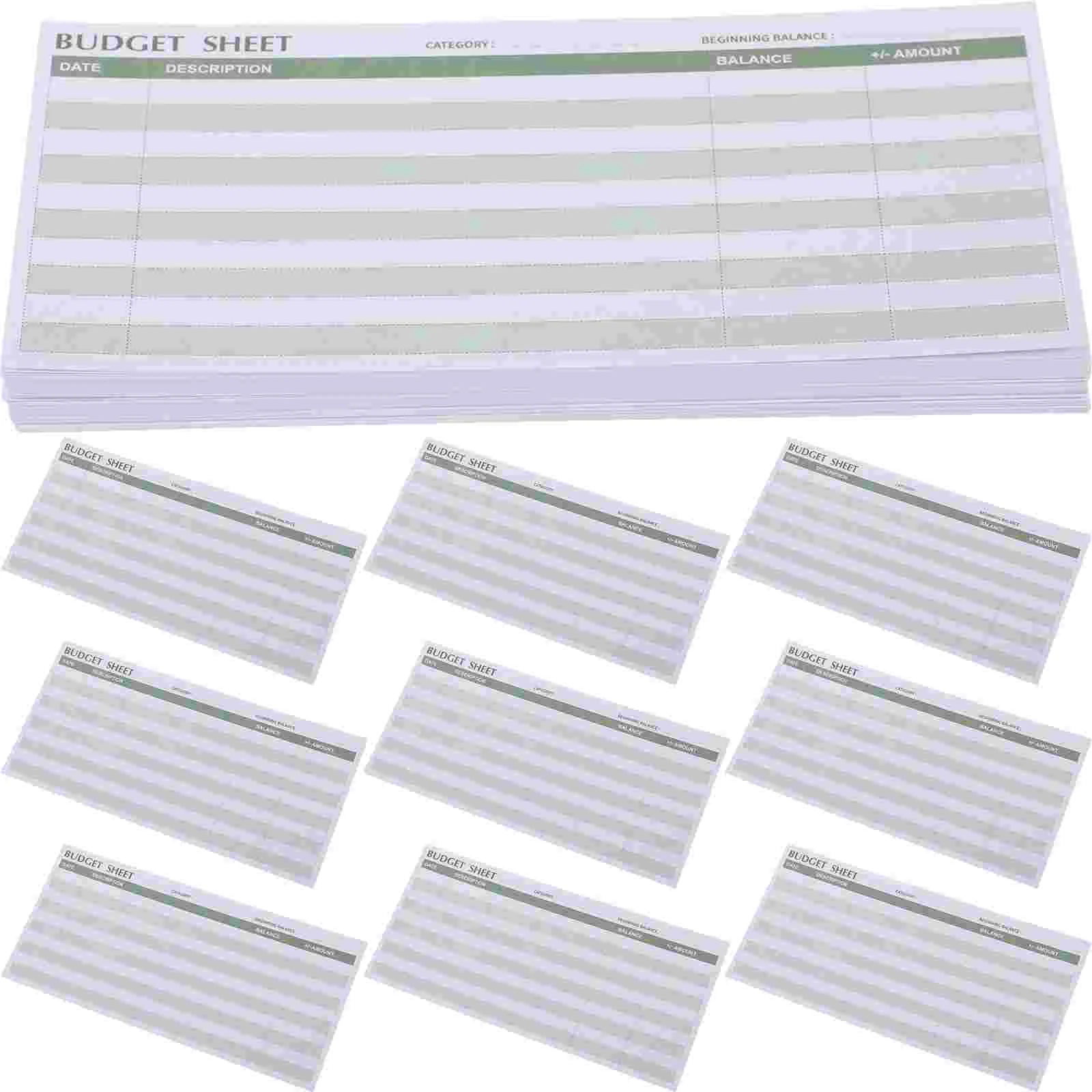 

50 Sheets of Budget Sheets Expense Recording Budget Sheets Business Budget Sheets Binder Refills