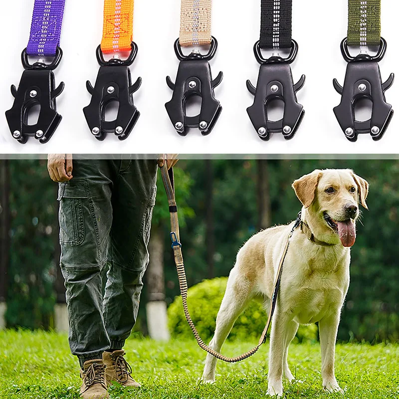 VIPCOLLECTION Nylon Short Dog Leash Traffic Padded Handle Heavy Duty 24 Inch/ 2Ft Short Nylon