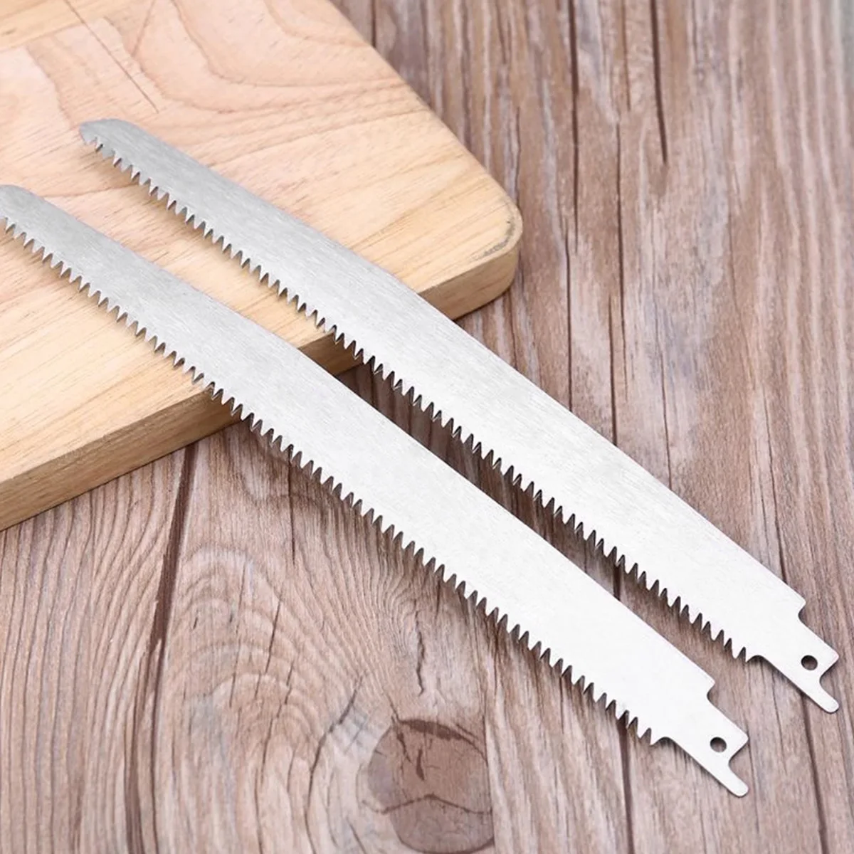 Reciprocating Saw Blade Stainless Steel 5TPI Sharp 2Pcs for Cutting Wood Plastic Frozen Meat Beef Turkey Bone
