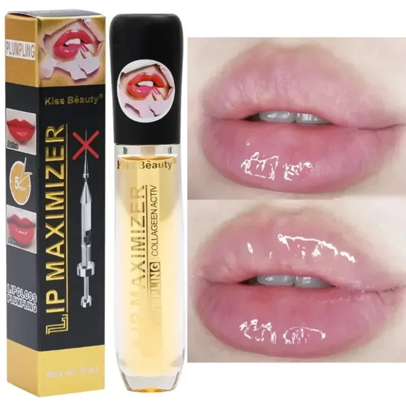 

Plumping Lip Gloss Makeup Transparent Lasting Moisturizing Repairing Reduce Lip Fine Line Oil Brighten Enhance Lip Care Cosmetic