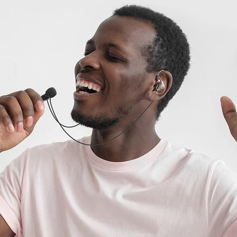 Karaoke HiFi Wired Headphones With Mic Singing Living Headset 3.5mm AUX Heavy Bass Noice Cancelling Earphone 1.2M 3M KTV Music 6