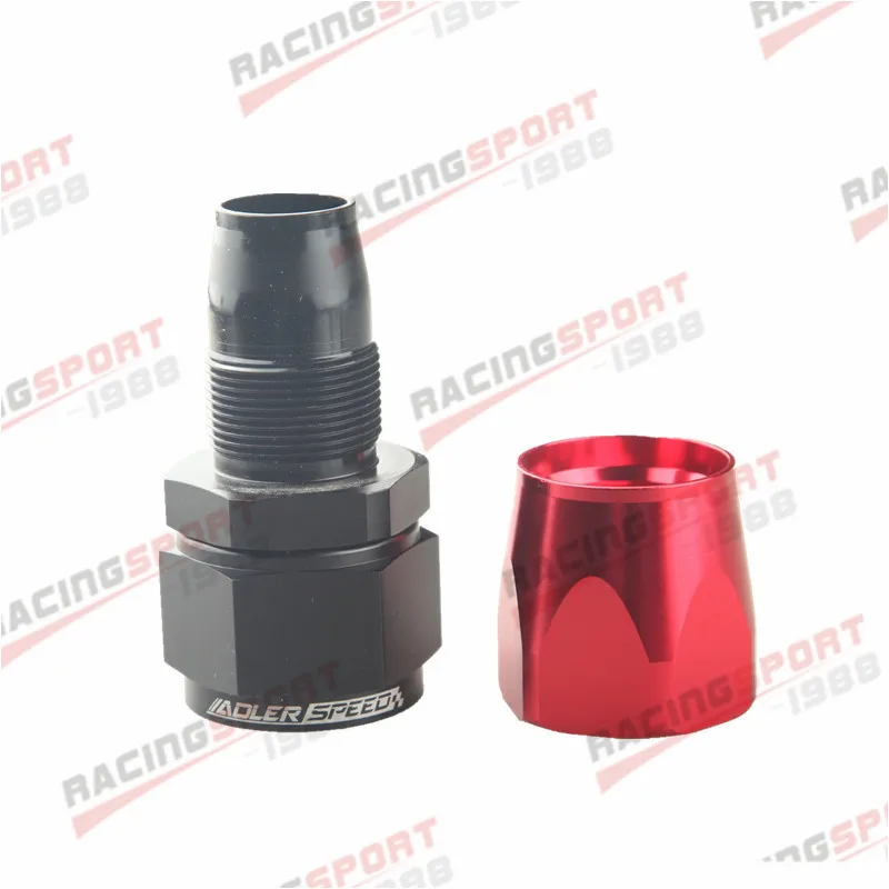 20AN AN20 Straight 45 90 180 Degree Oil Fuel Swivel Hose End Fitting Oil Hose End Adaptor Kit Red-Black