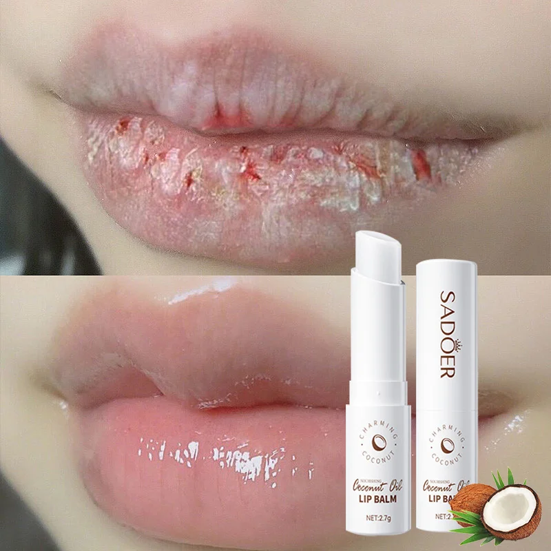 

Anti-Cracking Lip Balm Coconut Fade Lip Wrinkle Lipstick Long Lasting Lip Plump Moisturizing Nourishing Refreshing Lip Care