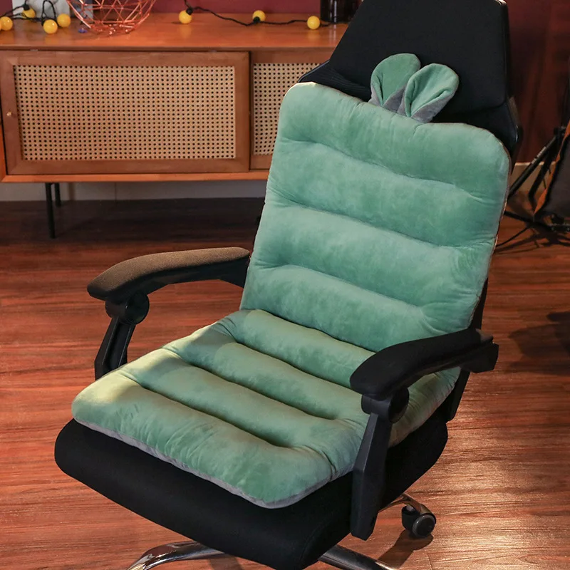 New Chair Cushion Office Computer Chair Pad One-piece Student Seat Recliner  Soft Floor Seat Pad Double Fleece Butt Pillow