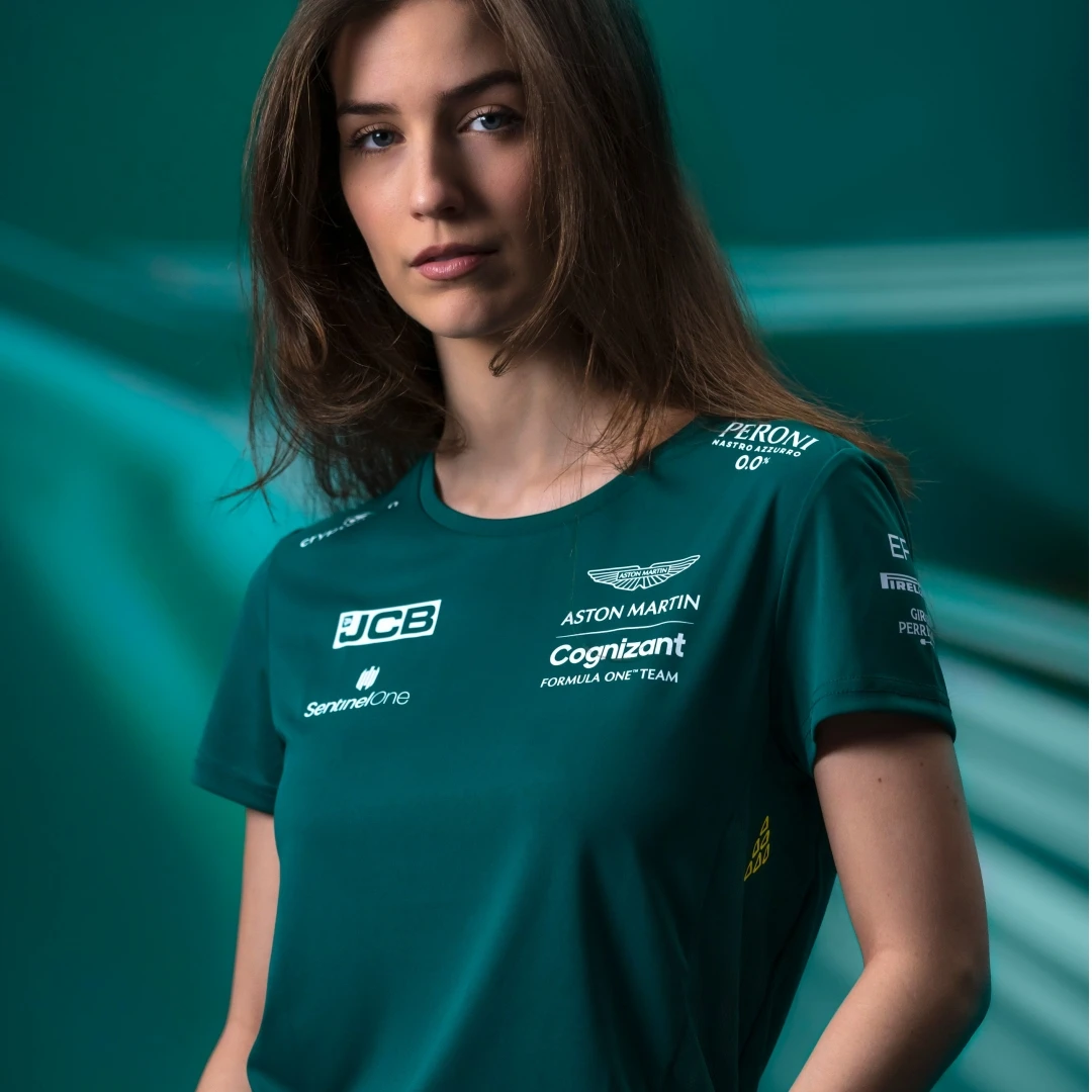 Camiseta de Aston Martin F1 para hombre y mujer, camisa del equipo