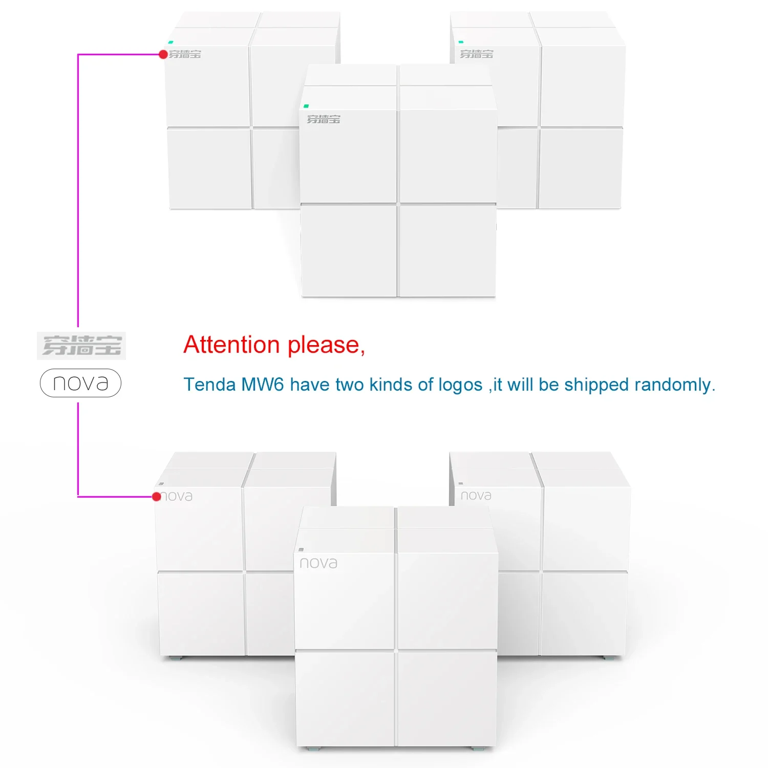 Tenda Mesh Wireless Router 11AC Dual-Band Whole Home Wifi