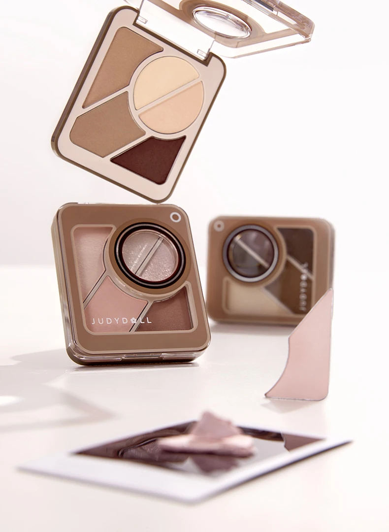 Judydoll 5-in-1 Eyeshadow & Brow Palette, Versatile & Multi-Use, Eyeshadow, Brow Powder, Long-Lasting, Natural Look