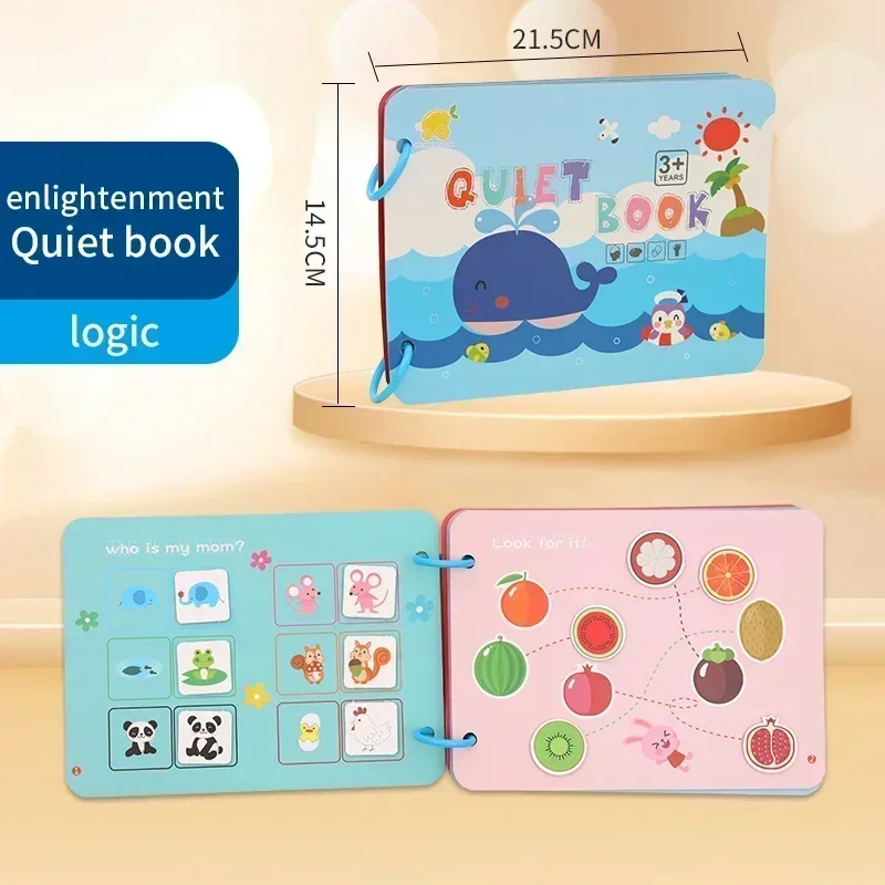 Quiet Busy Book Baby Montessori Material Toys Sticker Busy Board Matching Games Early Educational Learning Toys For Toddler 5