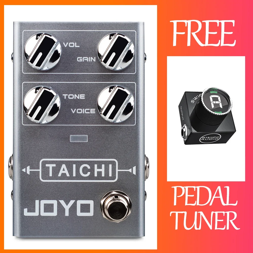 

JOYO R-02 TAICHI Low Gain Overdrive Effect Pedal Different EQ Frequency Bands OD Classic Amp Sound Guitar Pedal True Bypass