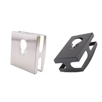 2 Pcs Square Slot Cutter for Electrical Box Drywall Outlet Cutout Tool Oscillating Square Blade for Drywall, Metal, Wood 2