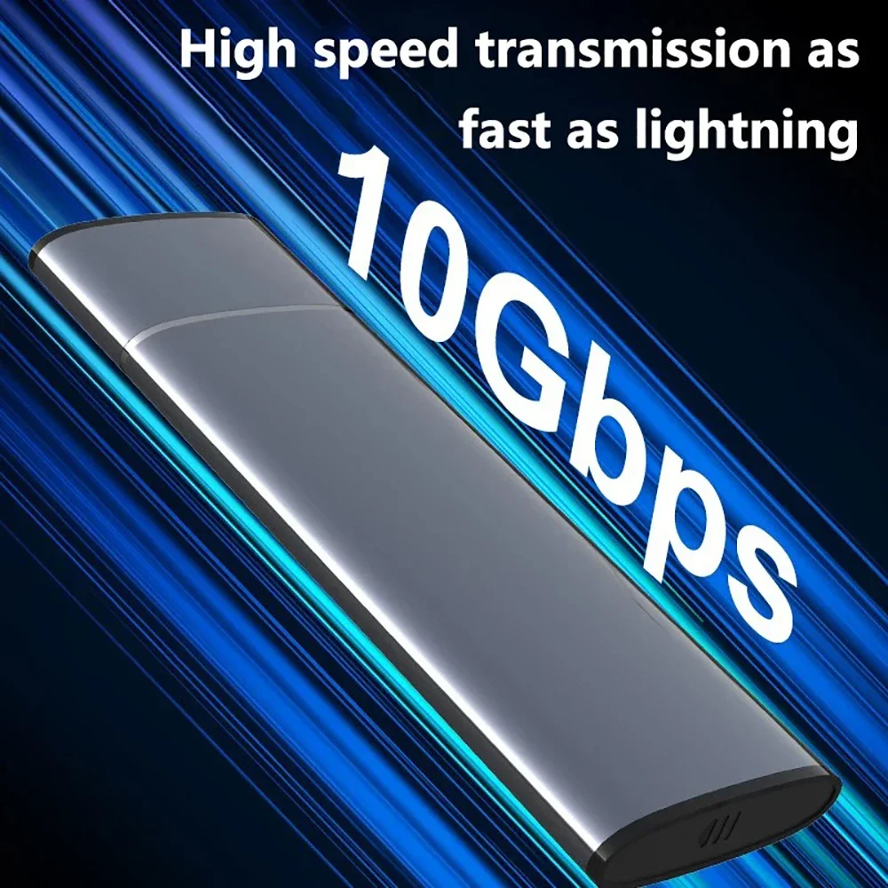 M.2 SATA NVMe SSD 외장 케이스 어댑터 10Gbps NVMe SSD 케이스 USB C 3.1 Gen2 SATA NGFF PCIe 외장 하드 드라이브 박스 노트북 PC용
