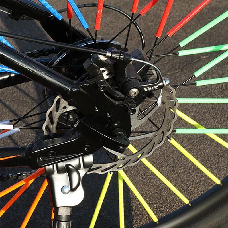 Bicycle Warning Strip Car Motorcycle Scooter Wheel Reflective Sticker Tire Rim Color Card Strip Night Vision MTB Lighting Tapes