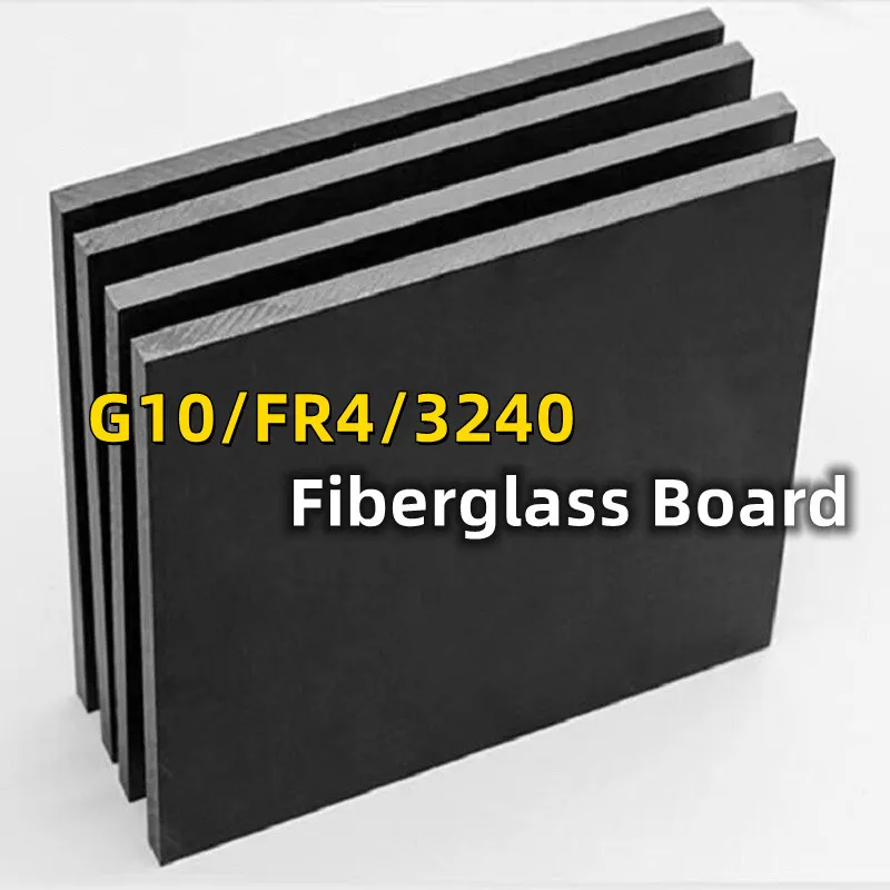 Personalizado Anti-estática de Alta Temperatura de Processamento de Placa de Fibra de Vidro Resina Epóxi 0.5 1.5 mm 300×300 mm Preto Fr4 G10