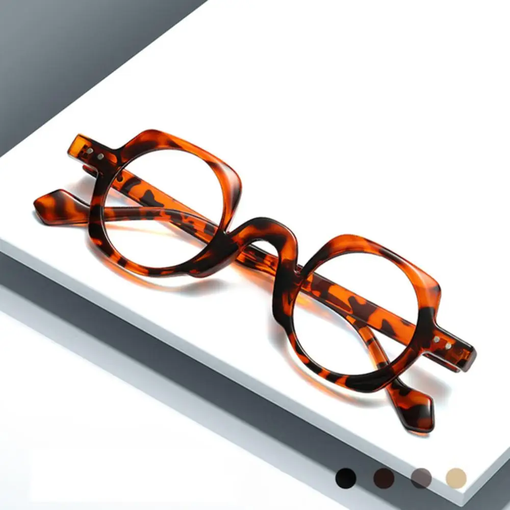 

Retro Fashion Japanese Style Anti-Blue Light Glasses Round Square Frame Stylish Unisex Non-Prescription Vintage Eyeglasses