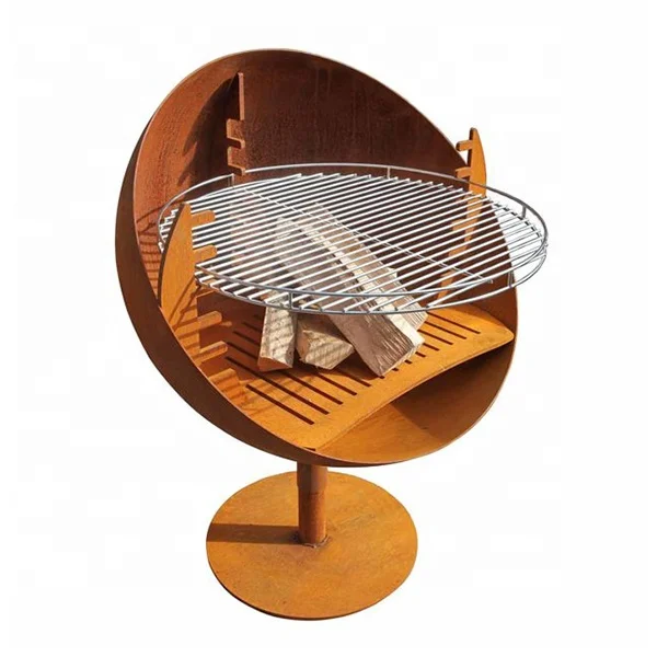 Griglie Per Barbecue E Cottura All'Aperto Griglia Per Barbecue In Acciaio Corten Gn-Bbq-215