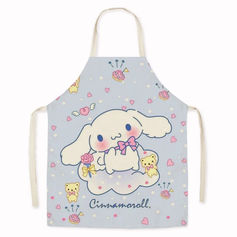 Denim Cotton Linen Apron bunny print customizable apron goods for home kitchen aprons for women Woman kitchen apron Apron hairdresser Apron