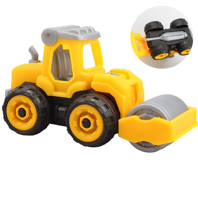 Vehicle Cake Decor Digging Machine Cake Toppers Road Sign Baby Shower Cake Supplies Birthday Party Decorations Kids