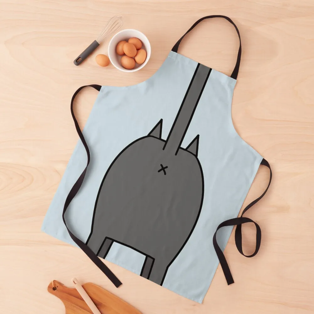 

Cat butt dark grey Apron cleanings men Women Kitchen'S Apron