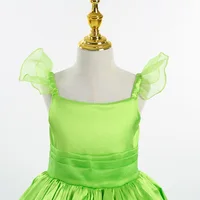 Girls Flower Fairy Dress Up Kids Princess Dress With Wings Halloween Princess Costume Elves Party Tinkerbell Tinker Bell Dress 3