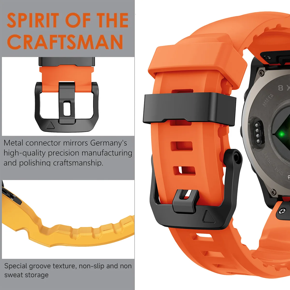 Durable Soft Silicone Sport Strap - 22mm/26mm - Men's Edition