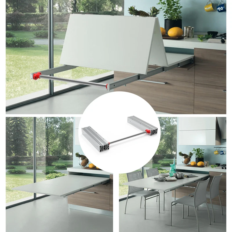 Correderas Extensibles Para Mesas - Juego De Herrajes De Acero | 25-52cm