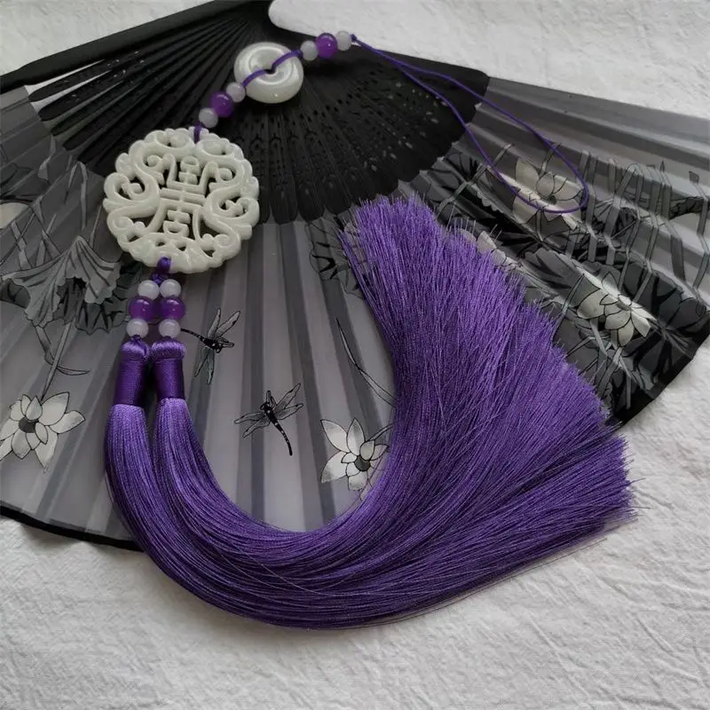 Antique Hanfu Accessories Waist Wear Chinese Costume Belt Jade fringe Pendant Gift Men Women Theatrical performance Waist Decor