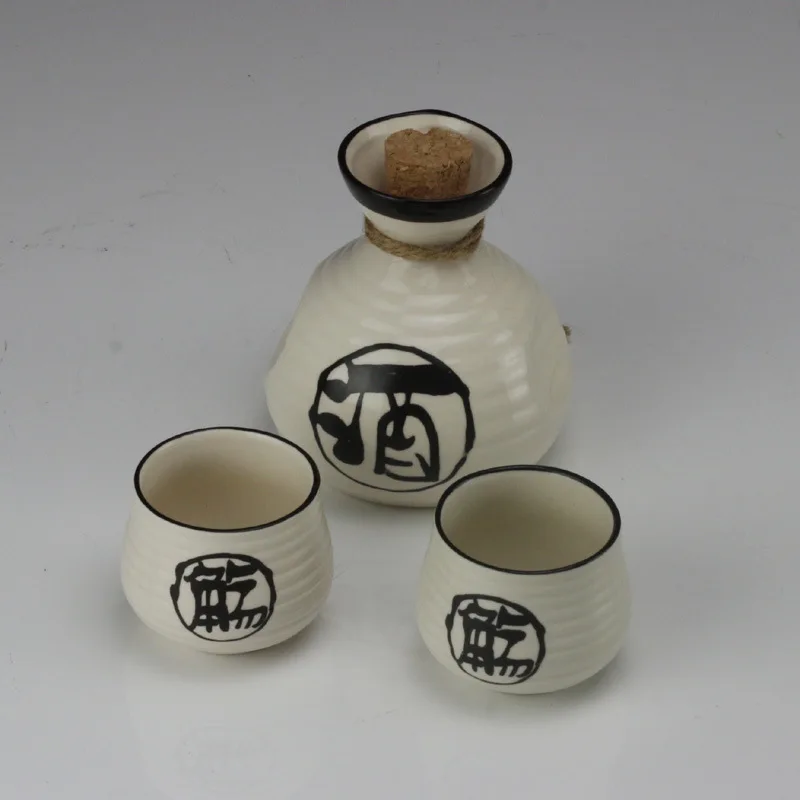 Japanese Bar Sets Ceramic Wine Set Sake Cup Flask Sprinkler Soju Bottle Cup For Restaurant Home Bar Accessories Supplies Gifts