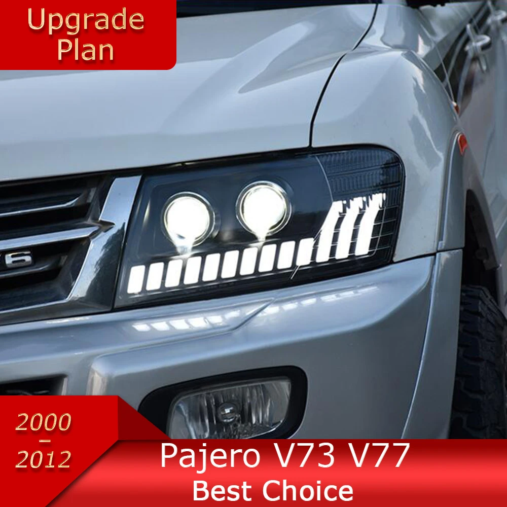 Car Lights For Pajero Montero V73 V77 20002012 LED Auto Headlight