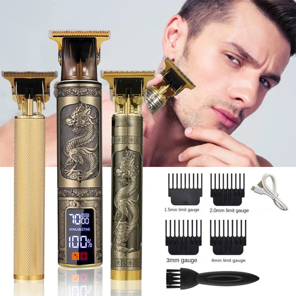 Digital Display Electric Hair Clippers Electric Hair Clippers Electric Shavers Rechargeable Retro Oil Head Clippers Hair Clipper - Hair Trimmers - AliExpress - 200 лучших товаров с Али