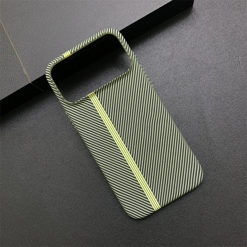 Contrast Clash Color Carbon Fiber Thin Matte Case for iPhone 17 Pro Max 16 15 14 13 12 11 Stripe Pattern Shockproof Bumper Cover