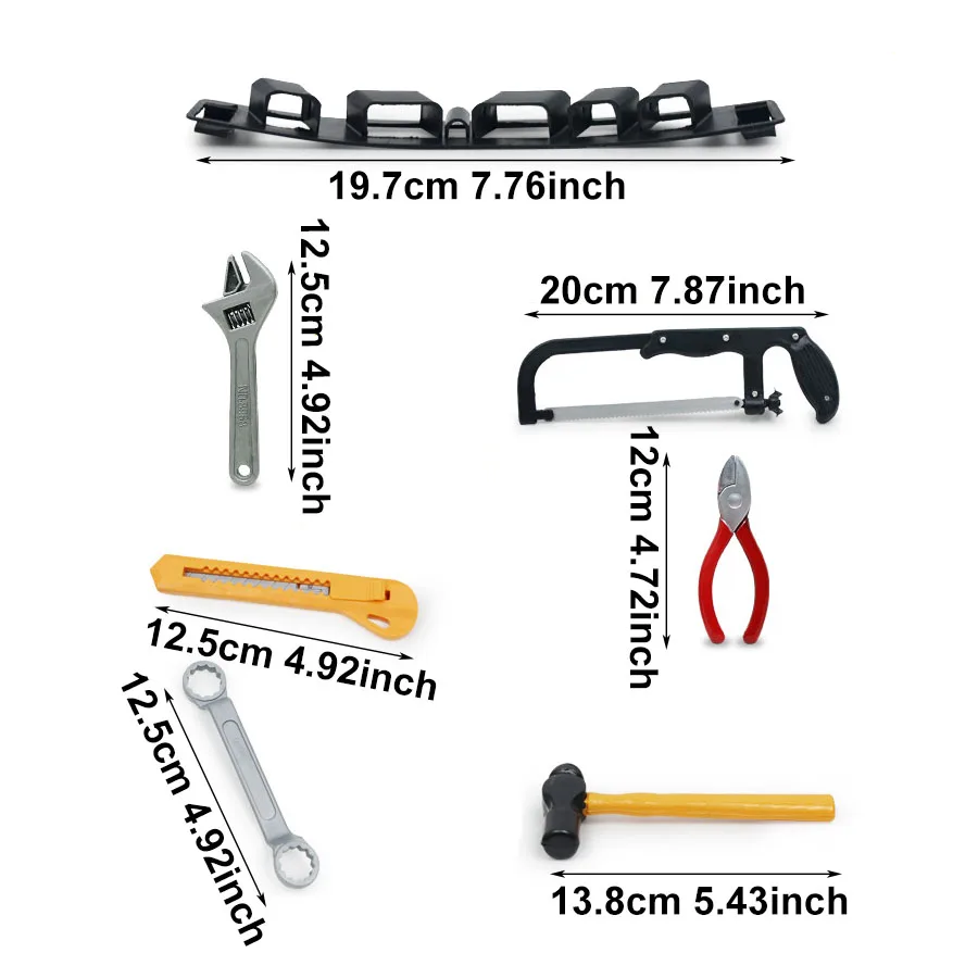 14pcs Mini Plastics Repair Tools Toys Engineering Repair Tool Set Playing House Toys Boys Birthyday Gifts Hands on Ability JXB
