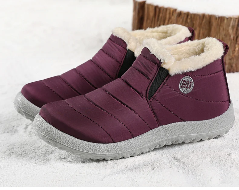 Männer Stiefel Klassiker Wasserdichte Schnee Stiefel Für Winter Schuhe männer Schwarz Pelz Stiefel Knöchel Winter Schuhe Casual Botas Para hombre – Detail 15