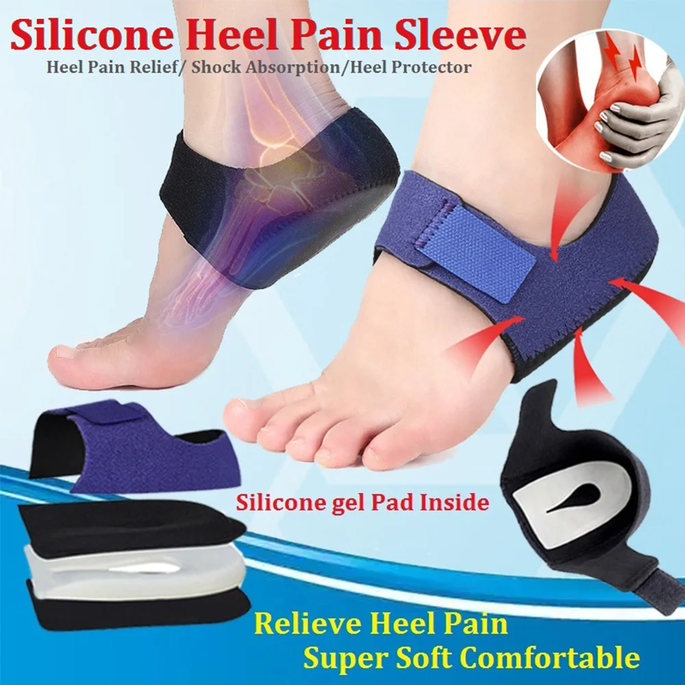 Buy Fulkiza Cups Silicon Heel Pad Ankle Pain, Heel Spur Shoe Support for  Men and Women Heel Support (Blue) Online at Best Prices in India - JioMart.