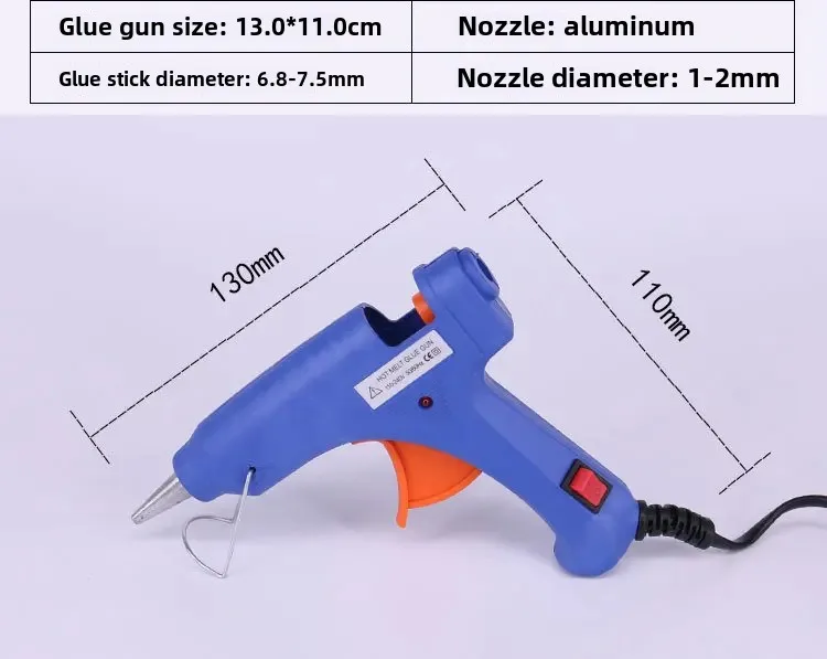 Hot Melt Glue Gun 20W US Plug Mini Hot Melt Glue Gun Industrial Mini Guns Thermo Electric Heat Temperature DIY Power Tool