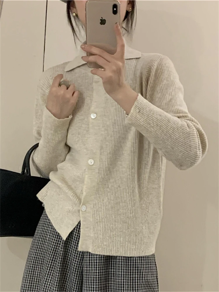 

Winter Women Sweater Knitted Cardigan Oversize Girls Sweater Woman Cashmere Pullover Tops Long Sleeve Maxi Vintage Y2k Thin
