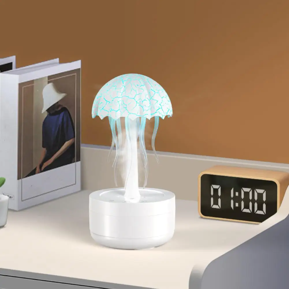 Jellyfish Humidifier Jellyfish Dance Aromatherapy Essential Oil Diffusers with RGB Colorful Night Light Desk Decoration 300ml