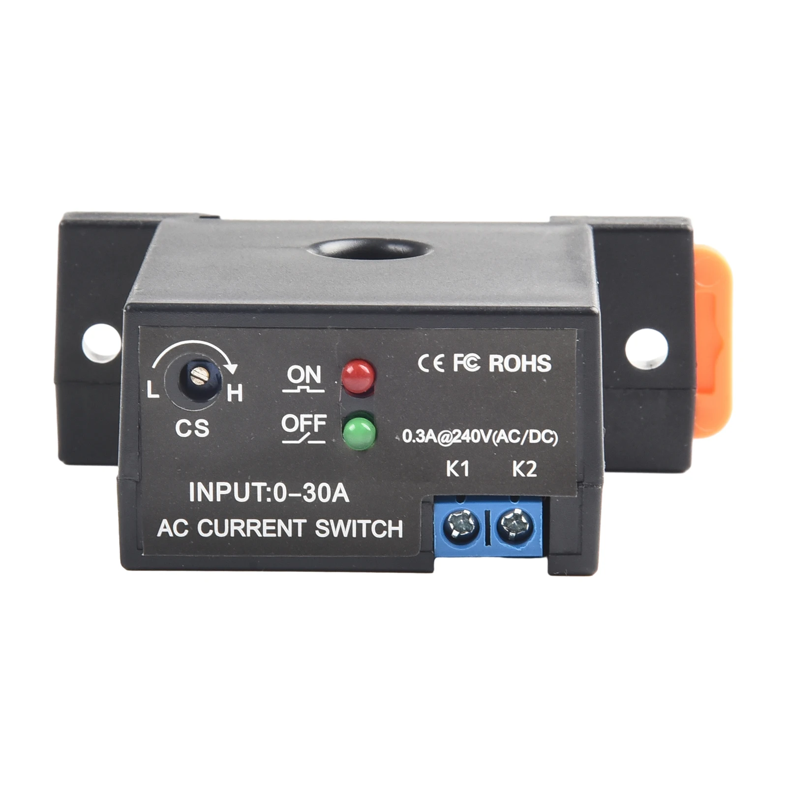 

High Accuracy Industrial Sensing Switch 1pc Sensors NC/NO Self-Powered Without Power 0.2-30A AC Current Adjustable