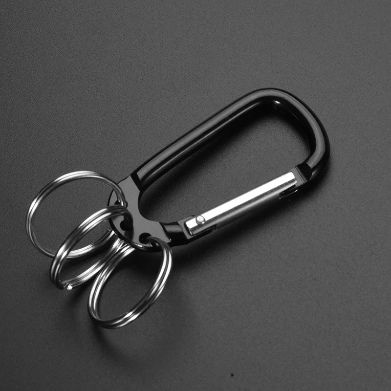 Metal Carabiner Clip Keyring Keychain Key Ring Chain Holder 