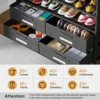 Tribesigns 10 Tier Shoe Rack Organizer with 4 Bins Drawers for Closet Entryway, 32 Pairs Vertical Shoe Racks Tall Shoe Shelf 5