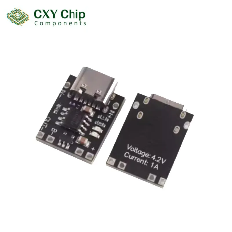 

10PCS Ultra-Small Lithium Battery Charging Panel 1A Ternary Lithium Battery 3.7V4.2V Charger Module Type-C With Protection Board