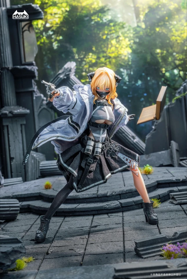 In Stock HASUKI White Master Mariannu 1/12 Women Soldier Anime