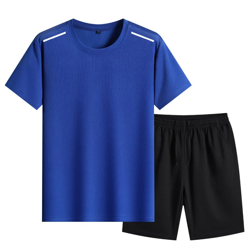 

2023 Summer Basketball Running Set Suit Hip Hop Harajuku Sports 2 Piece Oversized Sportswear Tshirt Shorts Sport Clothes