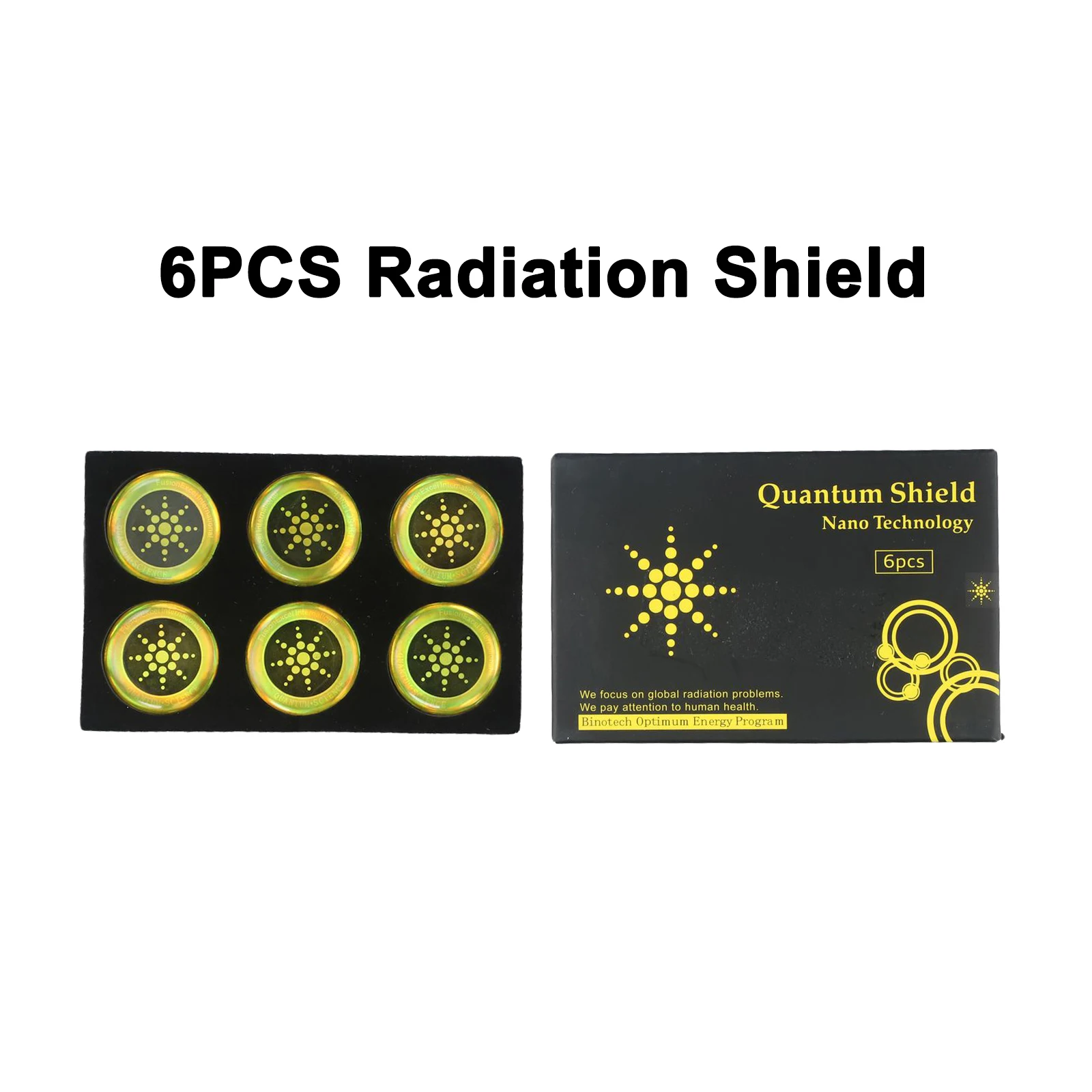 

6 Pcs Radiation Shield For WiFi Router Box Phones Laptops Scalar Energy Stickers 6 Stickers Anti Radiation Shield