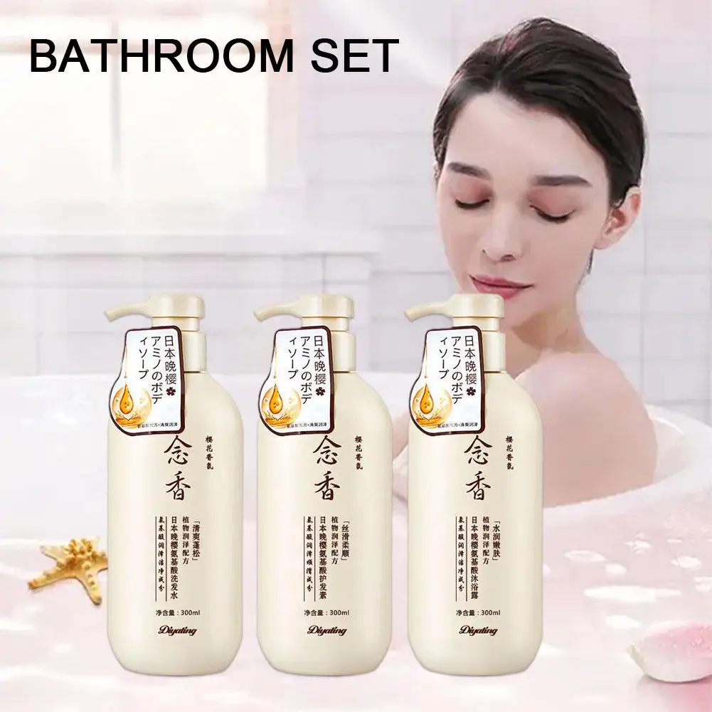 

Amino Acid Fragrant Japanese Shampoo 300ML Japanese & Shampoo Conditioner And Care Wash, Japan Body Hair Shampoo Evening L6G4