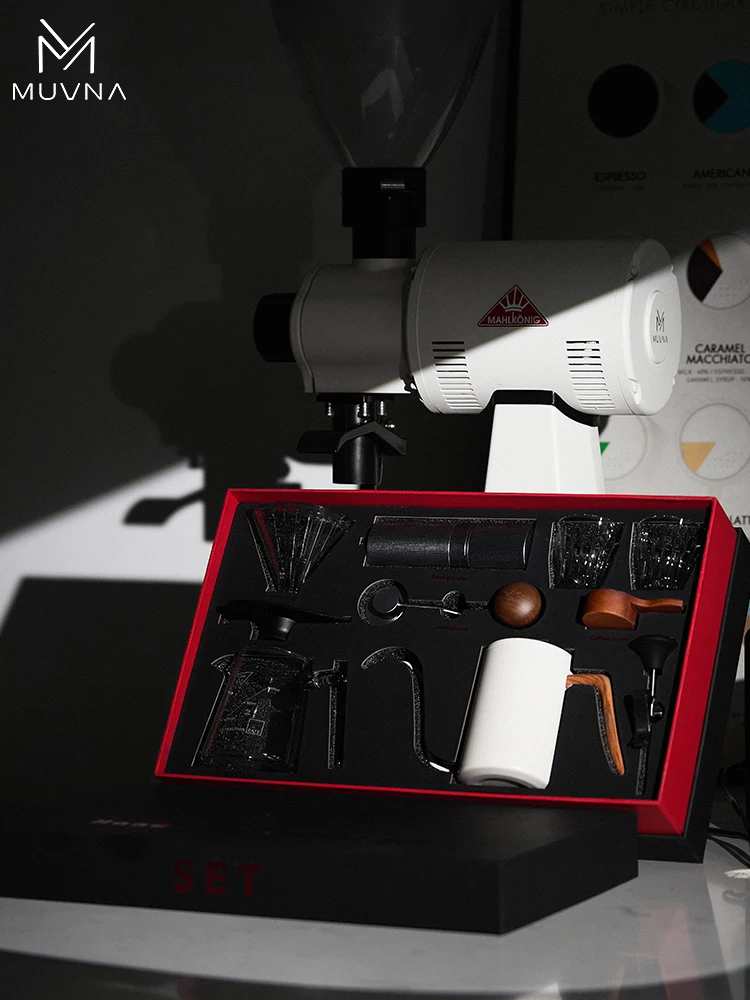 MUVNA Portable Espresso Coffee Maker Set - مجموعة...