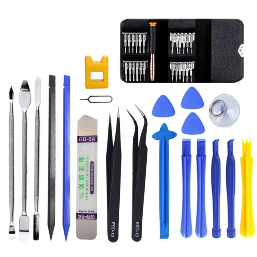 45 in 1 Kit di strumenti di riparazione del telefono cellulare con schermo LCD di apertura per il Kit di strumenti di riparazione degli occhiali da orologio per Laptop del telefono
