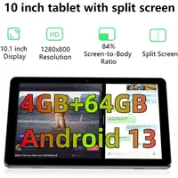 Brand New 4GB RAM 64GB ROM Android 13 Tablet PC 10.1 INCH K12 CPU RK3562 Quad-Core 6000mAh 1280*800IPS WiFi Bluetooth- 4.0 1