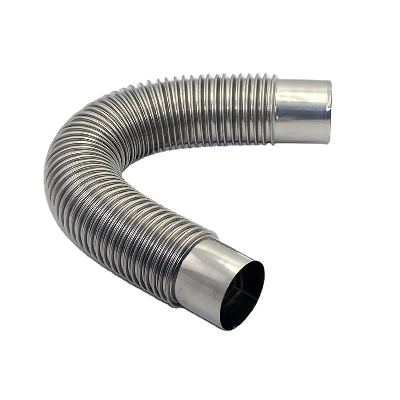 Natural gas stainless steel corrugated exhaust pipe for smoke exhaust housekeeper of forced and direct flue gas water heater